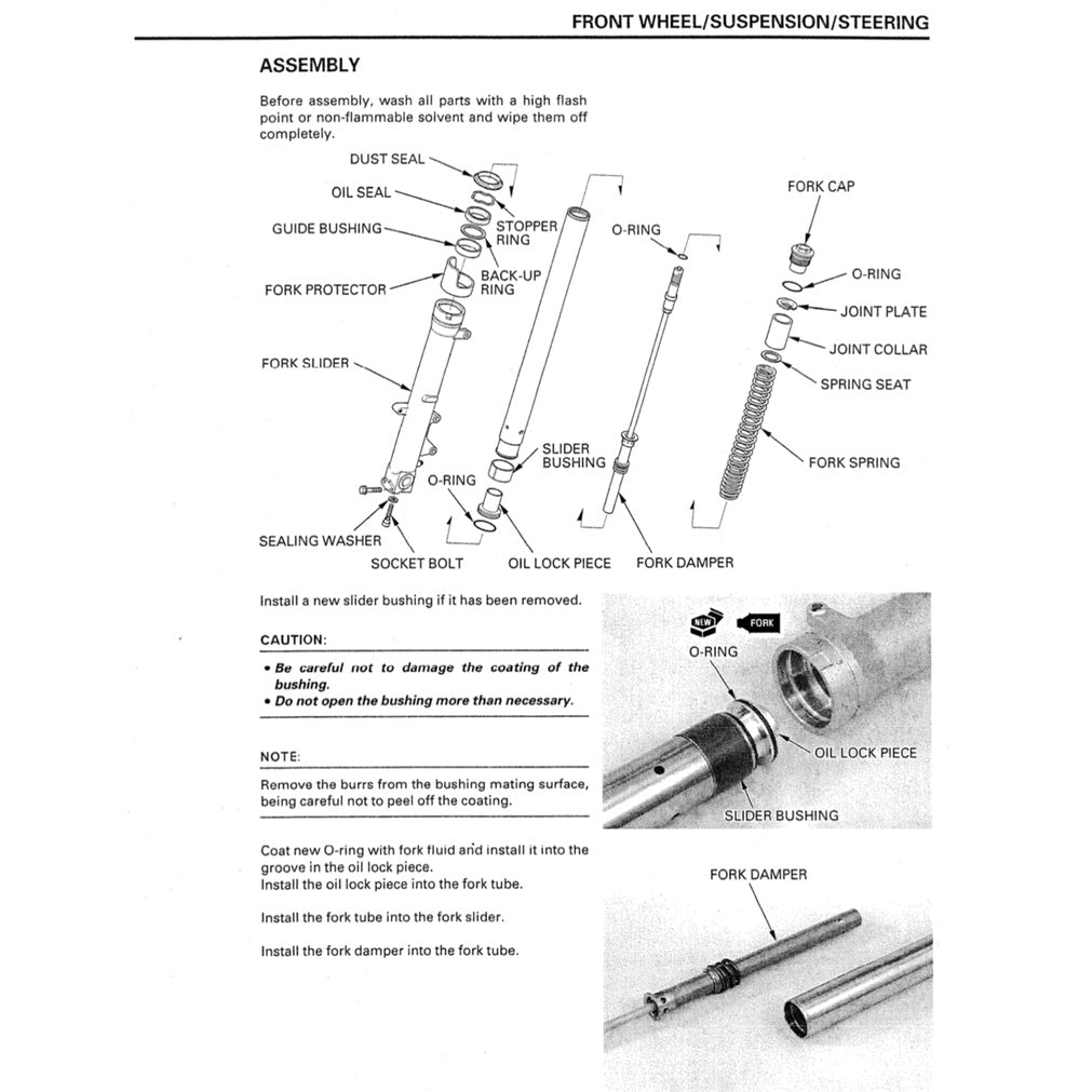 HONDA CBR600F4 (1999-2000) SERVICE WORKSHOP MANUAL + PARTS CATALOGUE + OWNER'S MANUAL - Image 7