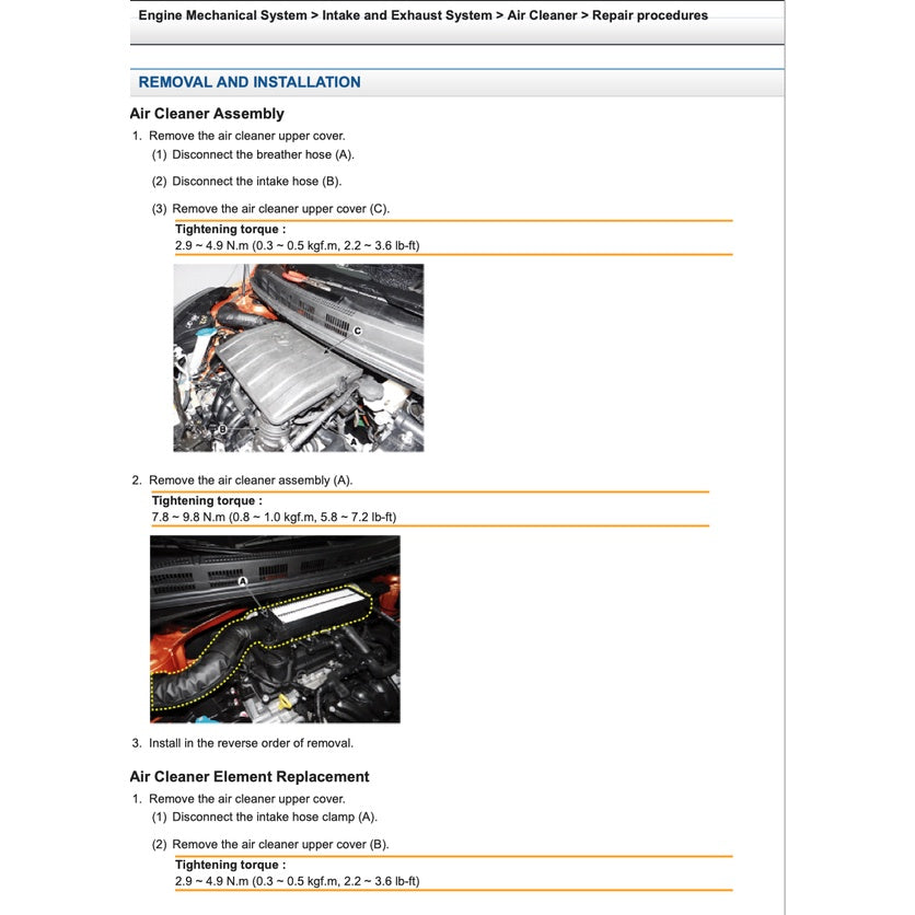 HYUNDAI i10 IA (2013-2022) SERVICE WORKSHOP MANUAL - Image 4