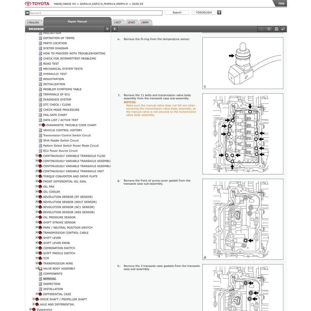 TOYOTA YARIS XP210 (2020+) SERVICE WORKSHOP MANUAL - Image 3