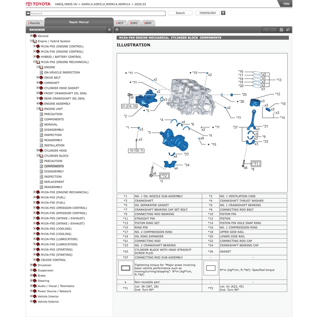 TOYOTA YARIS XP210 (2020+) SERVICE WORKSHOP MANUAL - Image 6