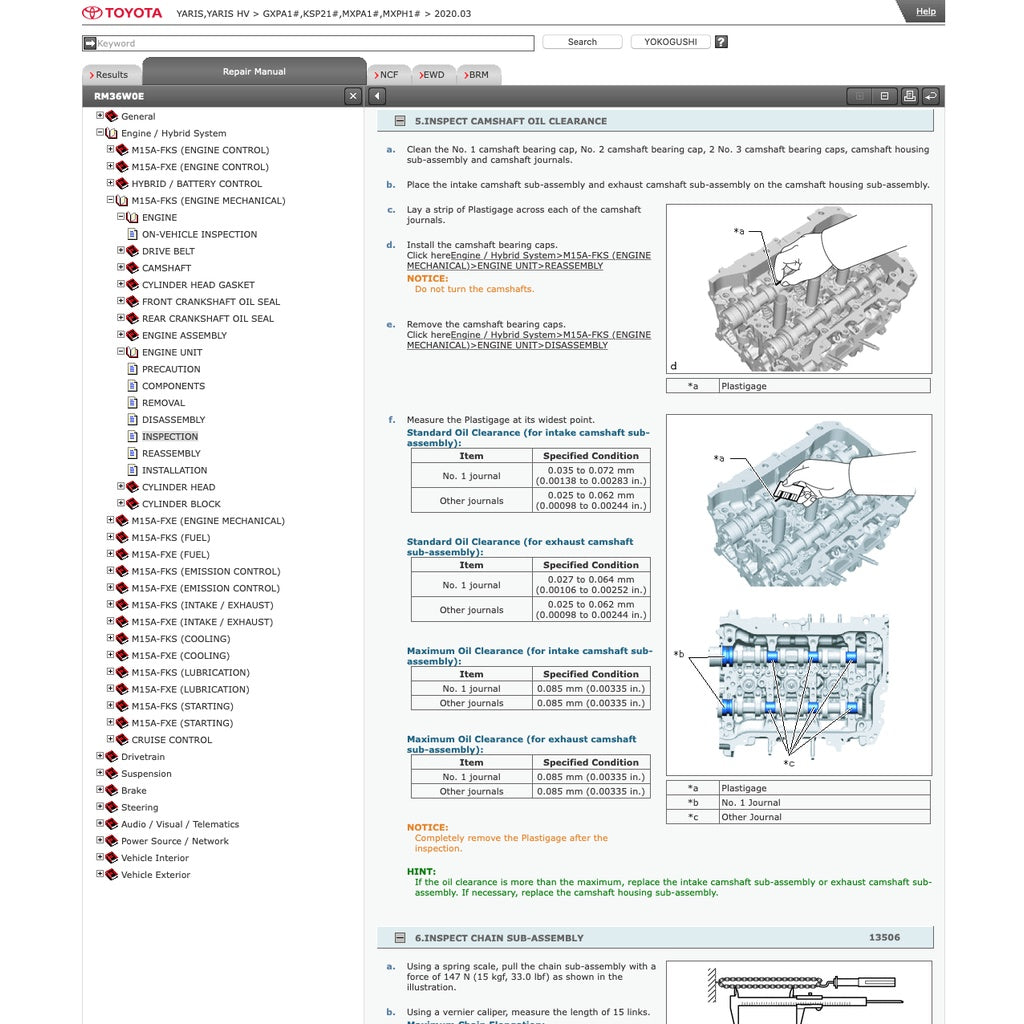 TOYOTA YARIS XP210 (2020+) SERVICE WORKSHOP MANUAL - Image 8